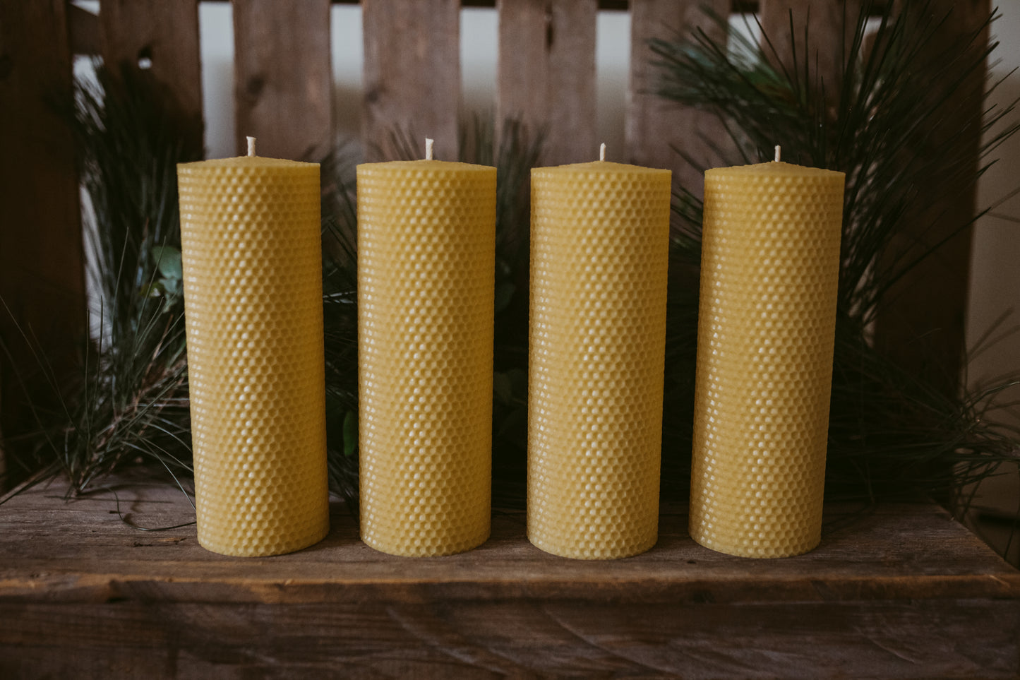 Australian Beeswax Pillar Candle - Extra Large