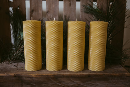 Australian Beeswax Pillar Candle - Extra Large